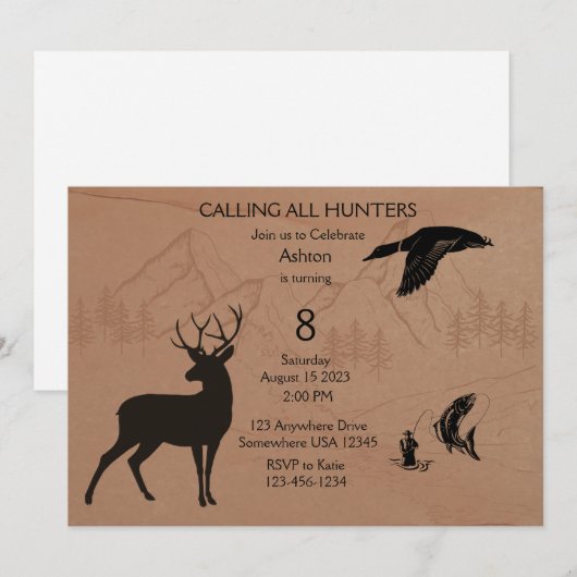 ボーイズ狩り招待状 案内状 (正面/裏面)