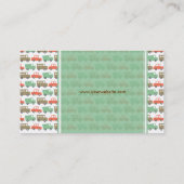 ボーイズ玩具おもしろいレトロパステルキュートカートラックバス 名刺 (裏面)