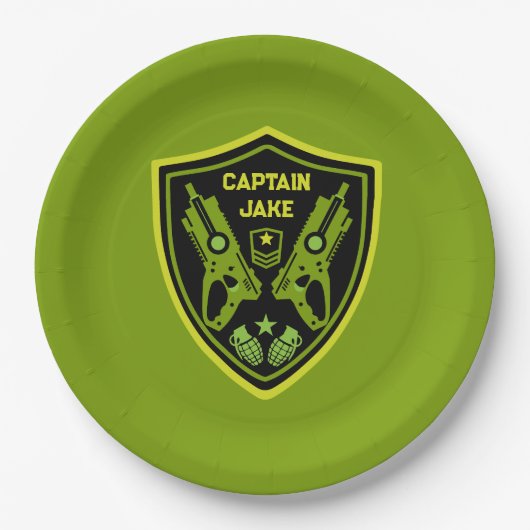 ボーイズ玩具ダーツガンバトル ペーパープレート (正面)