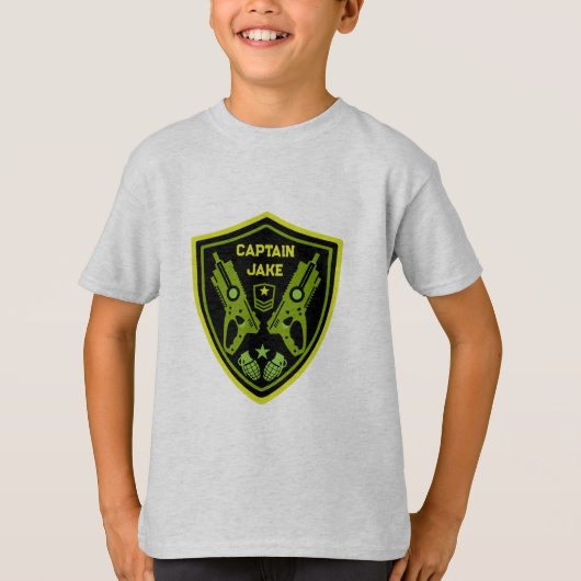 ボーイズ玩具ダーツガンバトル Tシャツ (正面)