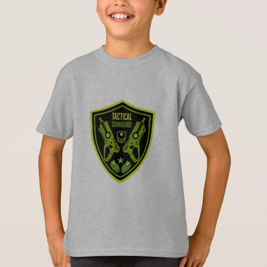 ボーイズ玩具ダーツガンバトル Tシャツ (正面)
