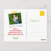 ボーイズ玩具子供の誕生日パーティーサンキューハガキ ポストカード (裏面)