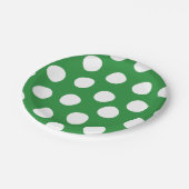 ボーイズ玩具子供の誕生日パーティー水玉模様オングリーン ペーパープレート (アングル)