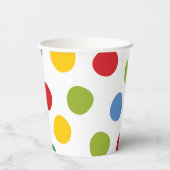 ボーイズ玩具誕生日プライマリカラー水玉模様紙 紙コップ (裏面)