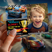 ボーイズ用マッスルカー誕生日スタイル 招待状