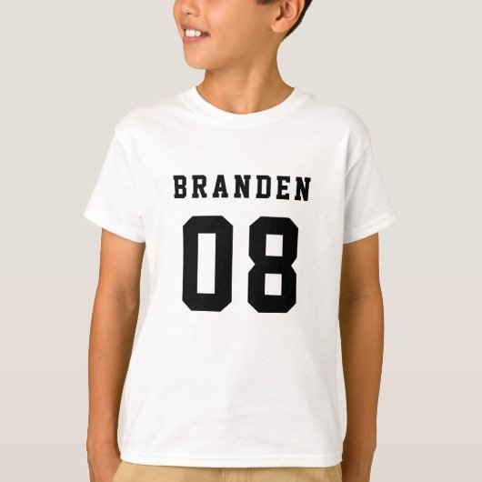 ボーイズ番号Tシャツ Tシャツ (正面)