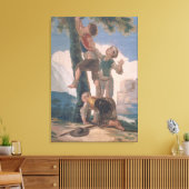 ボーイズ登山Aツリー キャンバスプリント (インサイチュ (リビング))