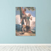 ボーイズ登山Aツリー キャンバスプリント (インサイチュ (ウッドフロア))