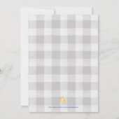 ボーイズ納屋周囲の庭ファースト誕生日招待状 招待状 (裏面)