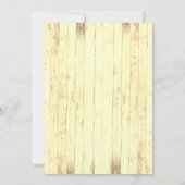 ボーイズ素朴ブラウンイエローウォッチング誕生日 招待状 (裏面)