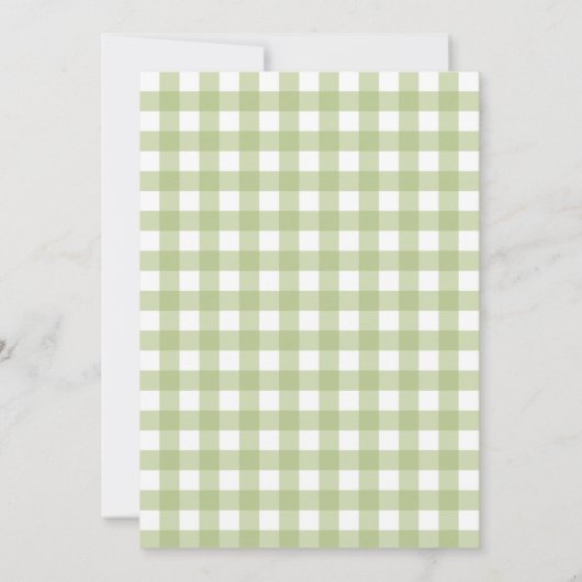 ボーイズ緑のガチョウ最初の誕生日タイムカプセルカード 招待状 (裏面)