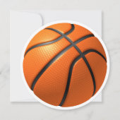 ボーイズ誕生日バスケットボール名ラウンドカード追加 カード (正面)