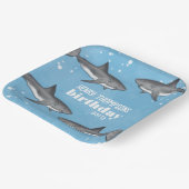 ボーイズ誕生日パーティーシャークカスタムズ ペーパープレート (傾斜あり)