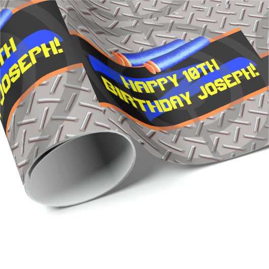 ボーイズ誕生日パーティーダーツウォーズレーザーラベルフォームデコール ラッピングペーパー (ロールコーナー)