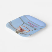 ボーイズ誕生日パーティーバスケットボール ペーパープレート (傾斜あり)