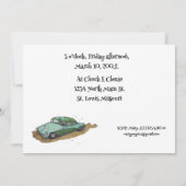 ボーイズ誕生日パーティーTwo tone sedan セーブザデート (裏面)