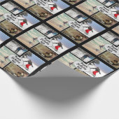 ボーイズ誕生日フォトコラージュパーソナライズされた ラッピングペーパー (角)