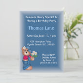 ボーイズ誕生日招待状 招待状 (スタンド正面)