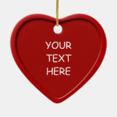 ボーイズ読クリスマスハートオーナメント1 セラミックオーナメント (裏面)