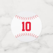 ボーイズ野球をテーマにした誕生日 コンフェッティ (スモール正面)