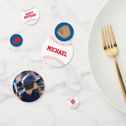 ボーイズ野球をテーマにした誕生日 コンフェッティ (グループ)