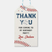 ボーイズ野球誕生日ありがとう ギフトタグ (正面)