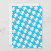 ボーイズ野球誕生日プールパーティの招待状 招待状 (裏面)