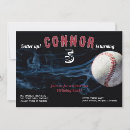 ボーイズ野球誕生日招待状 招待状