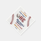 ボーイズ野球1歳の誕生日 スタンダードカクテルナプキン (角)