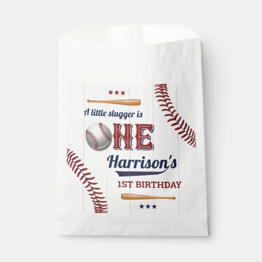 ボーイズ野球1歳の誕生日 フェイバーバッグ (正面)