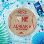 ボーイズ野球1歳の誕生日 ペーパープレート (パーティー)