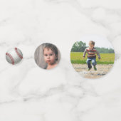 ボーイズ野球1stバースデーフォト コンフェッティ (裏面)