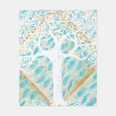 ボーイズ野生とフリー抽象芸術羽毛パターン フリースブランケット (正面)