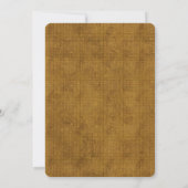 ボーイズ金ゴールドシグランジックバースデーパーティ招待状 招待状 (裏面)