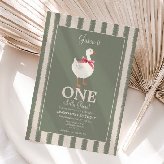 ボーイズ間抜けグーステーマ誕生日招待状 招待状