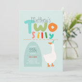 ボーイズ間抜けツグースブルーファースト誕生日 招待状 (スタンド正面)