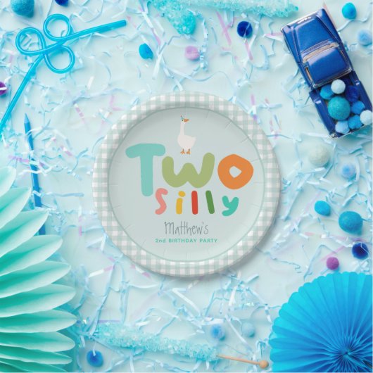 ボーイズ間抜けツグースブルーファーム2nd誕生日 ペーパープレート (パーティー)