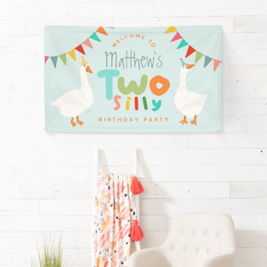 ボーイズ間抜けツグース2回目の誕生日へようこそ 横断幕 (インサイチュ)