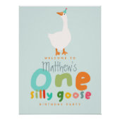 ボーイズ間抜けワンガース1stバースデーウェルカムサイン ポスター (正面)