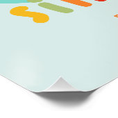 ボーイズ間抜けワンガース1stバースデーウェルカムサイン ポスター (コーナー)