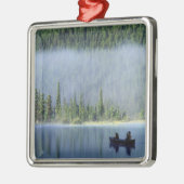 ボーイズ魚釣りオン水鳥レイク、バンフナショナル メタルオーナメント (左)