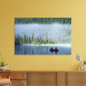 ボーイズ魚釣りオン水鳥レイク、バンフ全国 キャンバスプリント (インサイチュ (リビング))