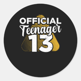 ボーイズ13th誕生日公式10代の若者 ラウンドシール