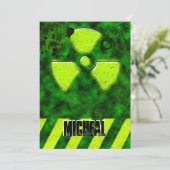 ボーイズ16誕生日ゴシックバイオハザード招待状 招待状 (スタンド正面)