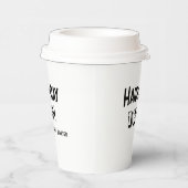 ボーイズ16誕生日Bash黒白 紙コップ (右)