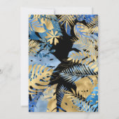 ボーイズ2ワイルドバースデーブルーブラックサファリ 招待状 (裏面)