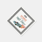 ボーイズ2速2ndバースデーレースカー スタンダードカクテルナプキン (角)