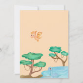 ボーイズ3人レックス3歳パーティー招待状 招待状 (裏面)