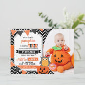 ボーイズ3rdバースデーハロウィーン誕生日招待状 招待状 (スタンド正面)