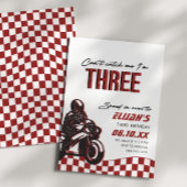 ボーイズ3rdモトクロスダートバイク誕生日 招待状